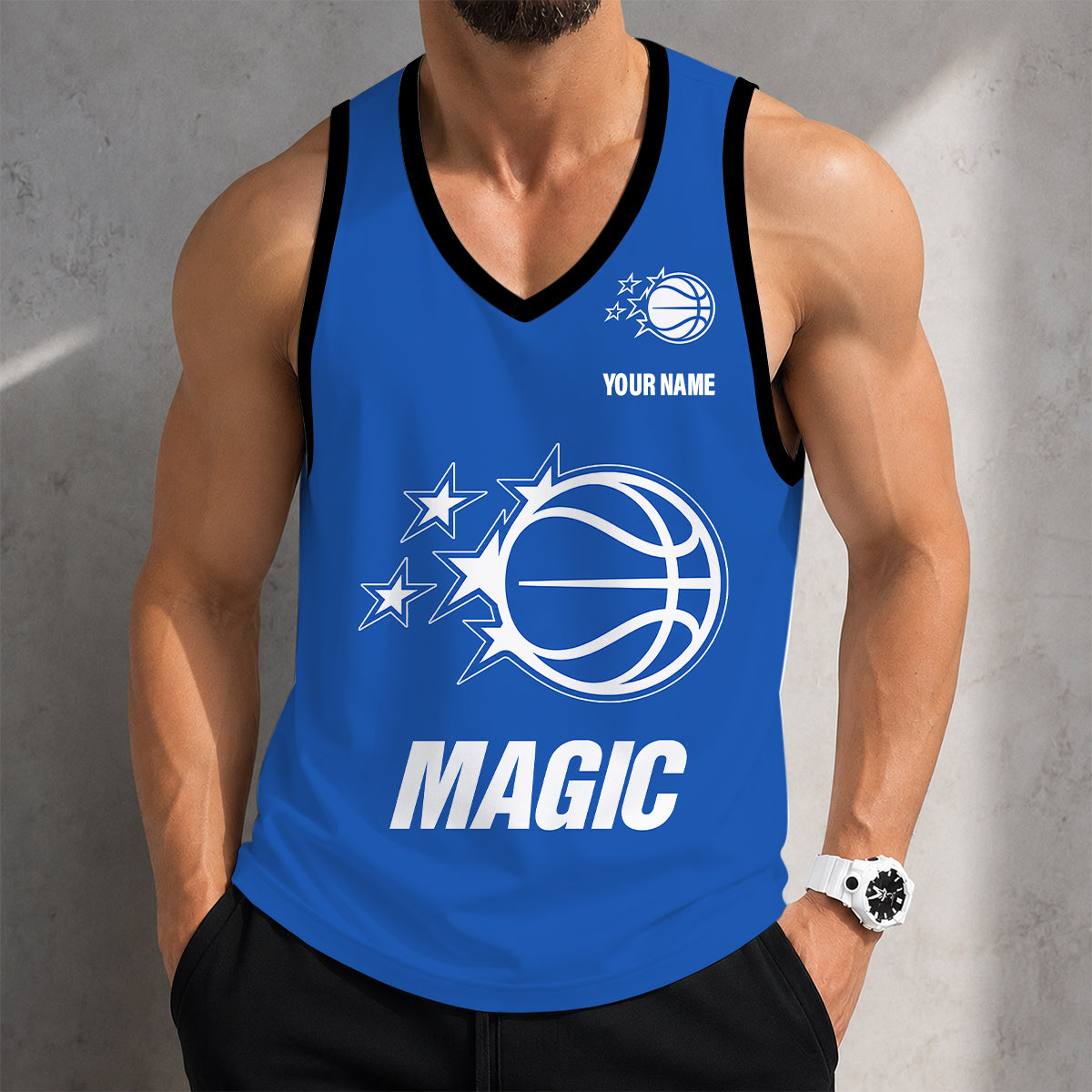 LIMITED EDITION - NEW CUSTOMIZED NBA15 OMA ORLANDO MAGIC UNISEX TANK TOP