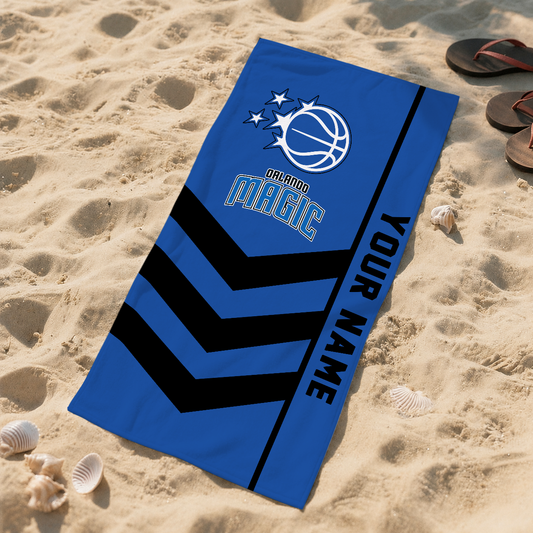 LIMITED EDITION - NEW CUSTOMIZED NBA15 OMA ORLANDO MAGIC BEACH TOWEL FOR FAN