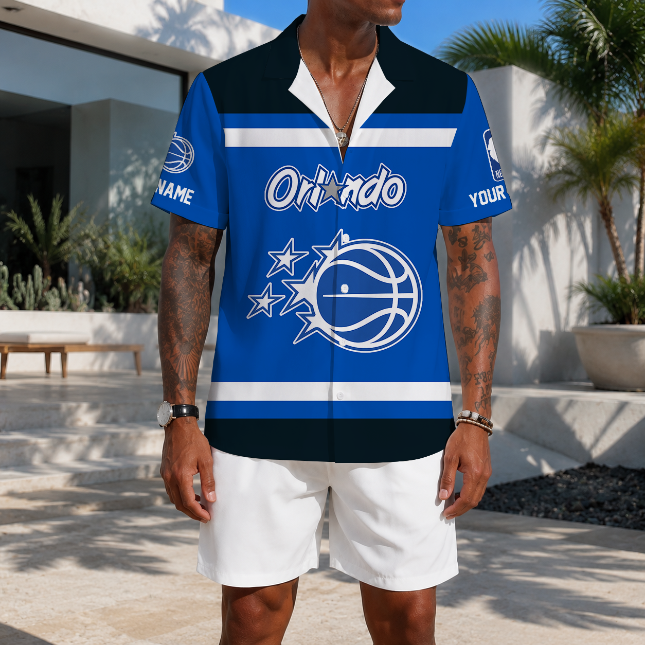 EXCLUSIVE EDITION - NEW CUSTOMIZED NBA15 OMA ORLANDO MAGIC UNISEX HAWAIIAN SHIRT
