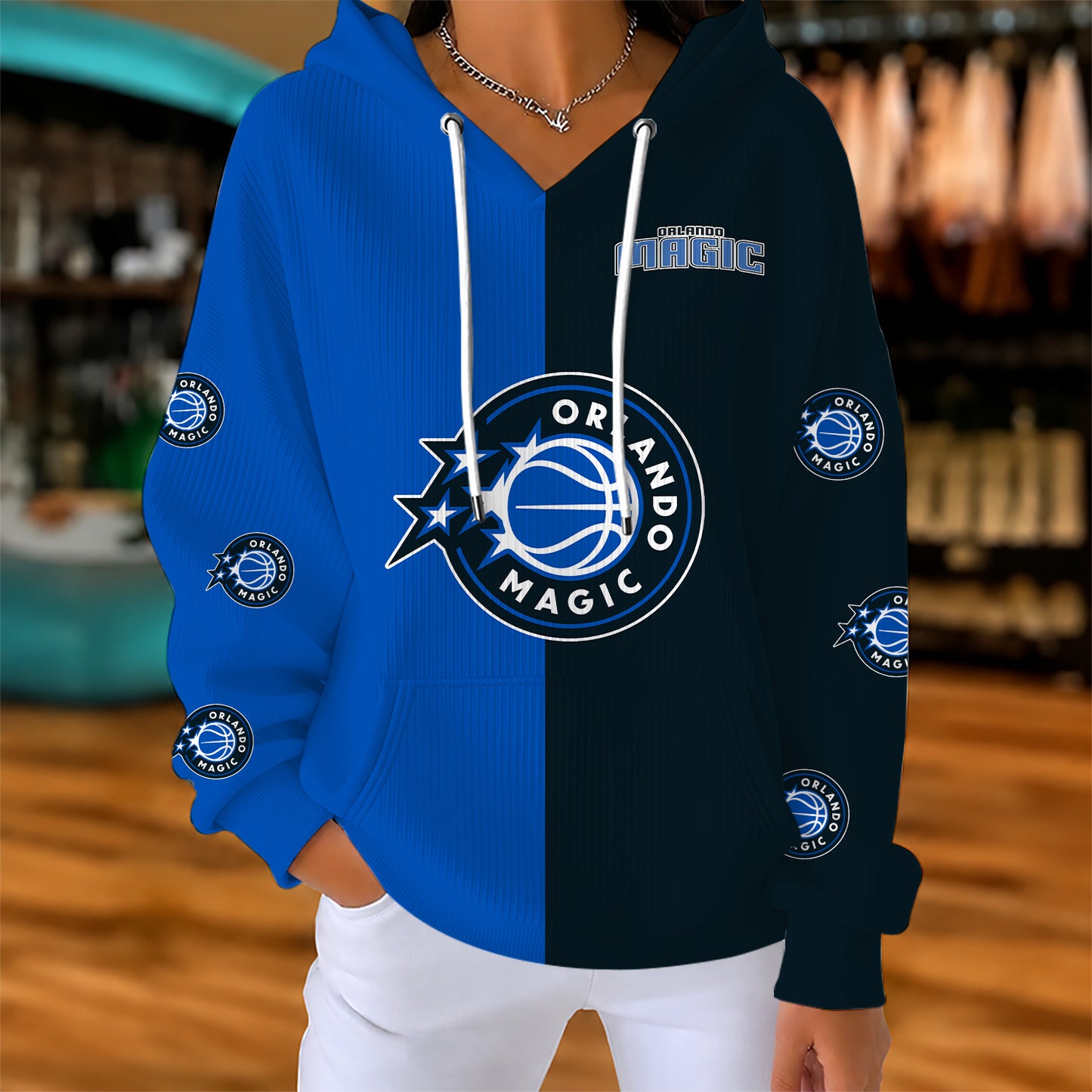 [HOT DEAL] NEW CUSTOMIZED NBA15 OMA ORLANDO MAGIC  RIBBED HOODIE & SWEATSHIRT