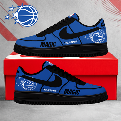 LIMITED EDITION - NEW CUSTOMIZED NBA15 OMA ORLANDO MAGIC AF1 SNEAKERS