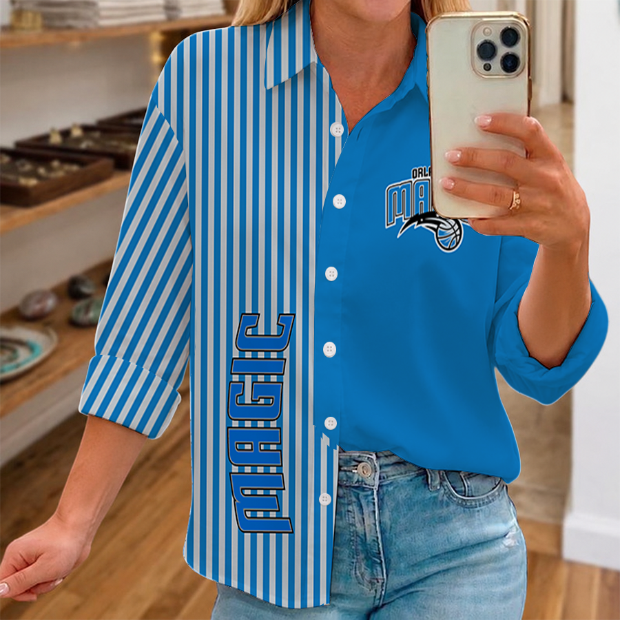 LIMITED EDITION - NEW CUSTOMIZED NBA15 OMA ORLANDO MAGIC WOMEN CASUAL SHIRT FOR FAN
