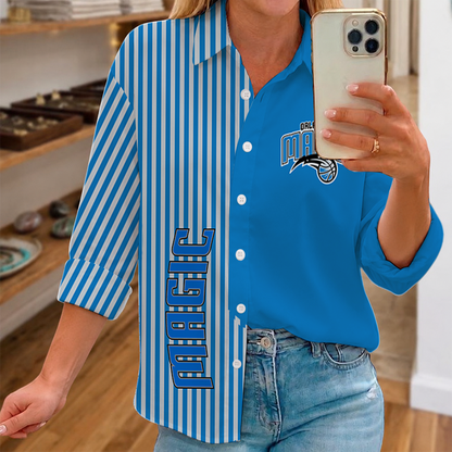 LIMITED EDITION - NEW CUSTOMIZED NBA15 OMA ORLANDO MAGIC WOMEN CASUAL SHIRT FOR FAN