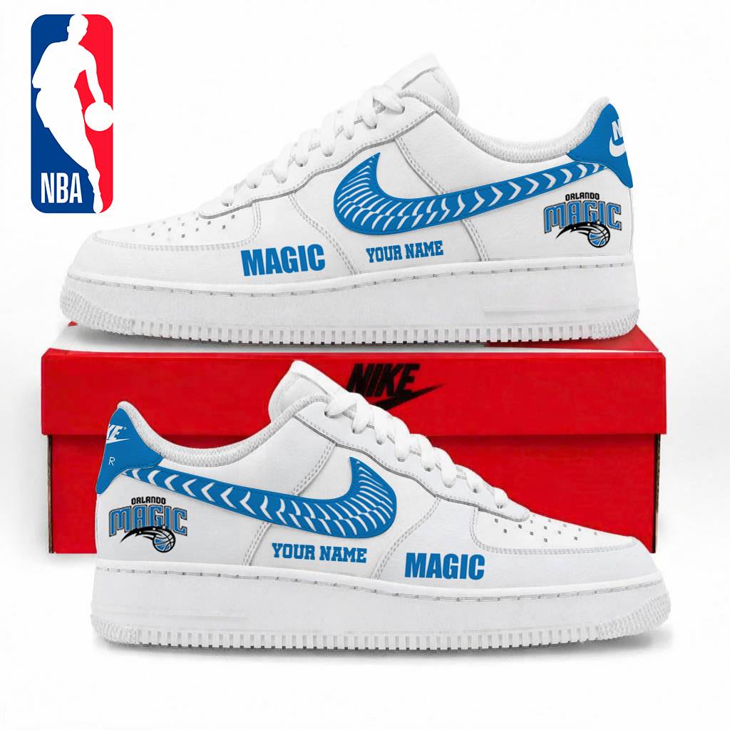 LIMITED EDITION - NEW CUSTOMIZED NBA15 OMA ORLANDO MAGIC AF1 SNEAKERS