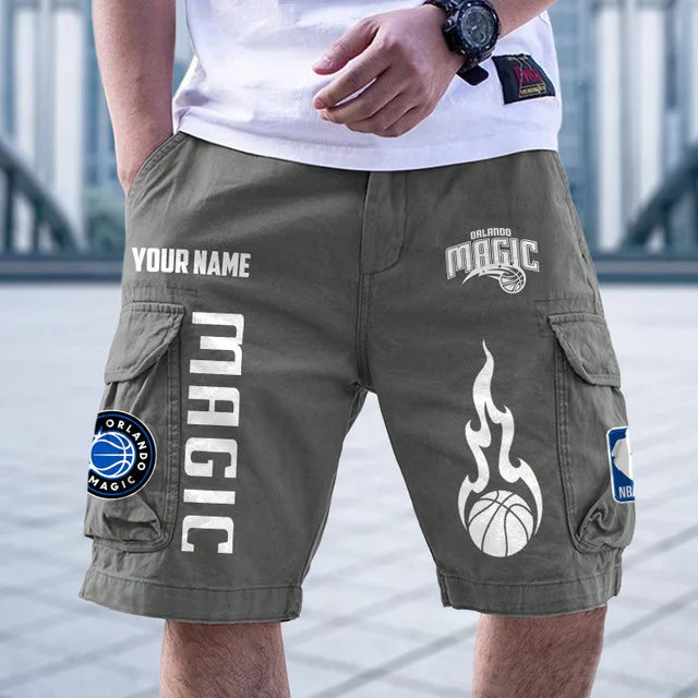 [HOT DEAL] NEW CUSTOMIZED NBA15 OMA ORLANDO MAGIC CARGO SHORTS