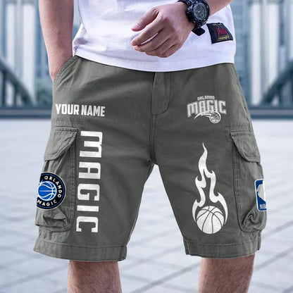 [HOT DEAL] NEW CUSTOMIZED NBA15 OMA ORLANDO MAGIC CARGO SHORTS