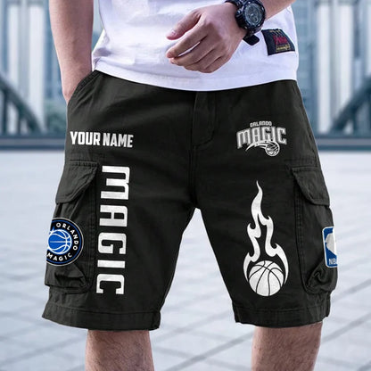 [HOT DEAL] NEW CUSTOMIZED NBA15 OMA ORLANDO MAGIC CARGO SHORTS