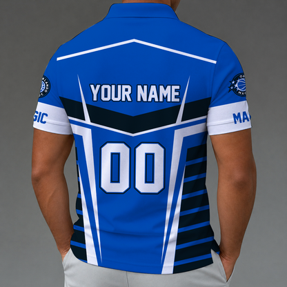 [HOT DEAL] NEW CUSTOMIZED NBA15 OMA ORLANDO MAGIC ZIP POLO SHIRT
