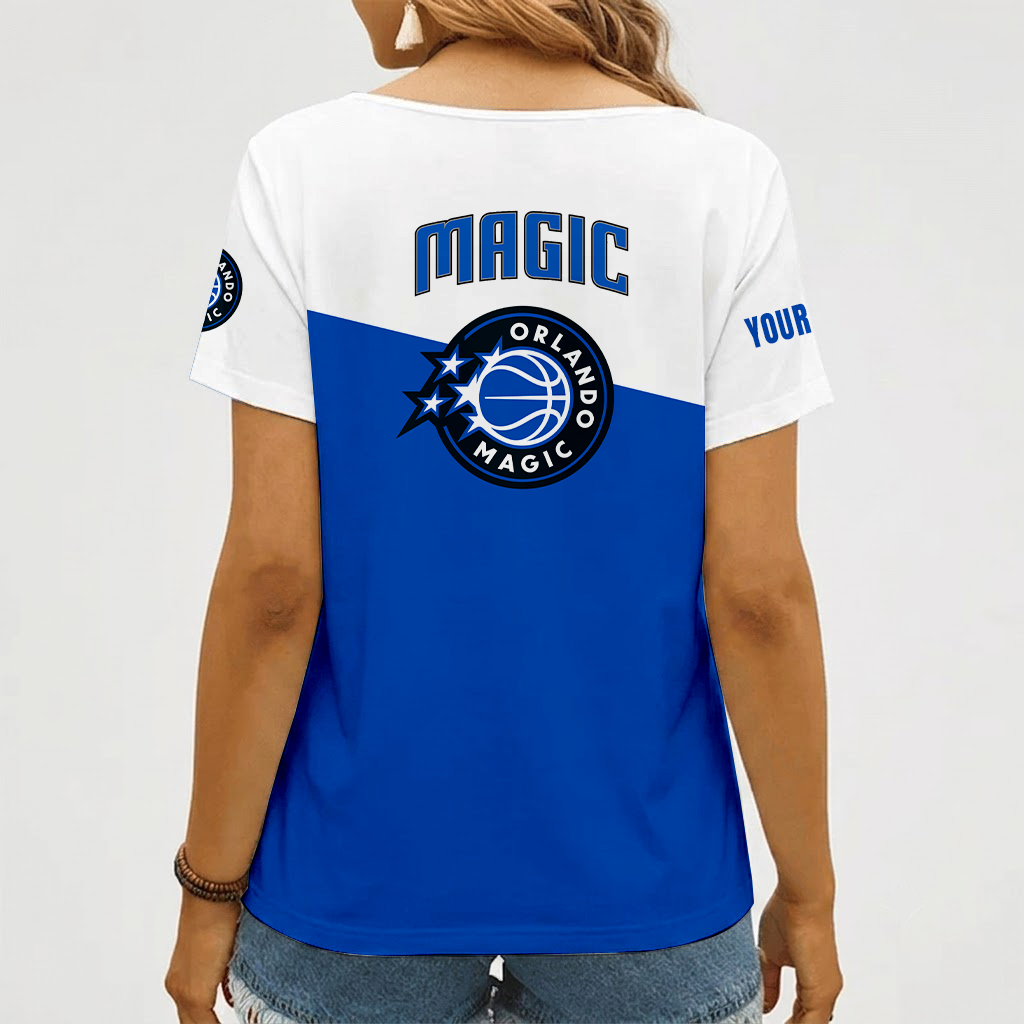 [HOT DEAL] NEW CUSTOMIZED NBA15 OMA ORLANDO MAGIC V-NECK FEMALE SHIRT
