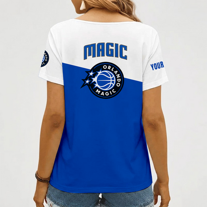 [HOT DEAL] NEW CUSTOMIZED NBA15 OMA ORLANDO MAGIC V-NECK FEMALE SHIRT