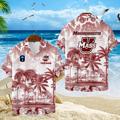 LIMITED EDITION - NEW CUSTOMIZED CFH15 UMM UMASS MINUTEWOMEN UNISEX HAWAIIAN SHIRT