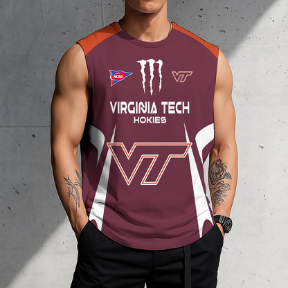 LIMITED DROP - NEW CUSTOMIZED | NCAA FBS15 VTH VG TECH HOKIES MEN'S GYM SHIRT