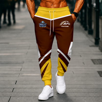 LIMITED EDITION - NEW CUSTOMIZED NCAA MFF15 WMB WESTERN MICHIGAN BRONCOS SWEATPANTS