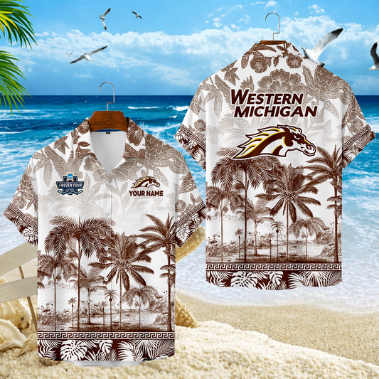 LIMITED EDITION - NEW CUSTOMIZED MFF15 WMB WESTERN MICHIGAN BRONCOS UNISEX HAWAIIAN SHIRT