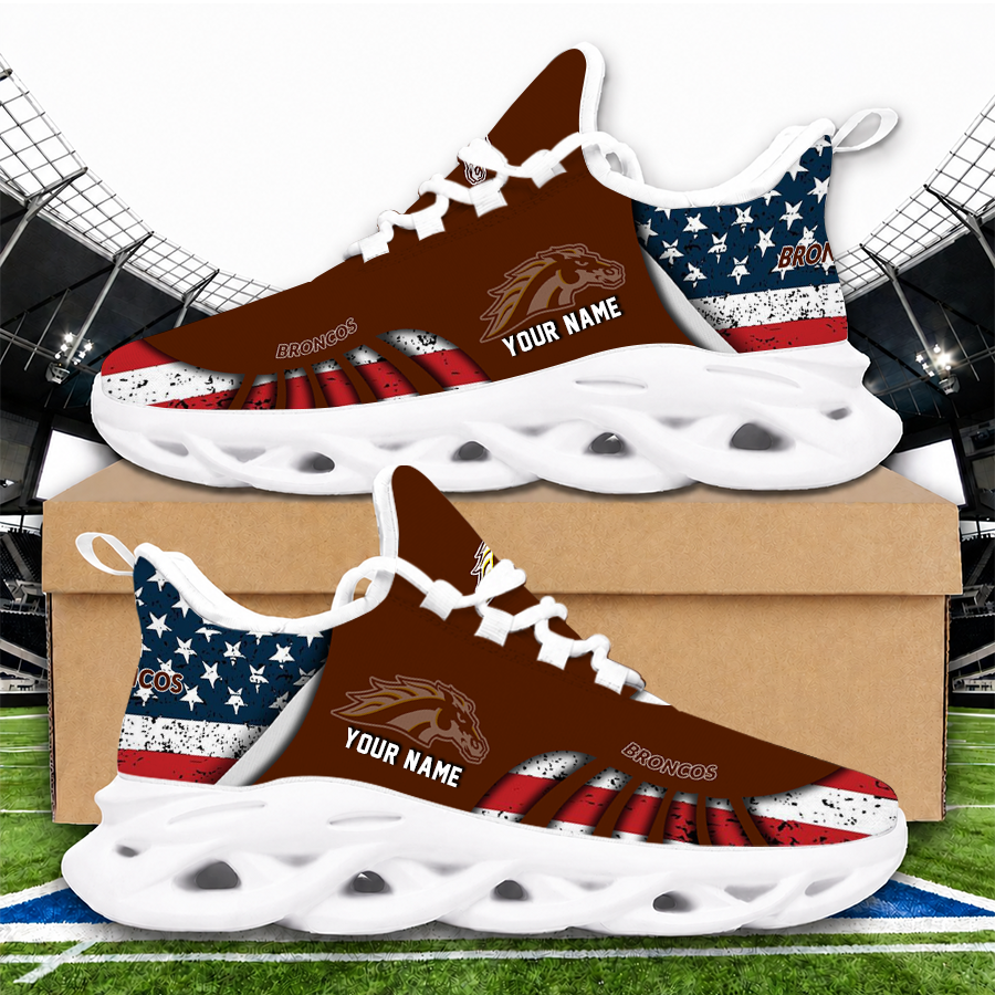 [FAN FAVORITE] NEW CUSTOMIZED NCAA MFF15 WMB WESTERN MICHIGAN BRONCOS UNISEX CLUNKY SNEAKERS