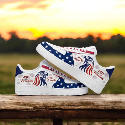 [HOT DEAL] NEW CUSTOMIZED PATRIOTIC AMERICAN FLAG AIR FORCE 1 SHOES
