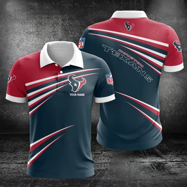 VIRAL EDITION - NEW CUSTOMIZED NFL15 HTT HOUSTON TEXANS POLO, T-SHIRT & SHORT PANTS SET