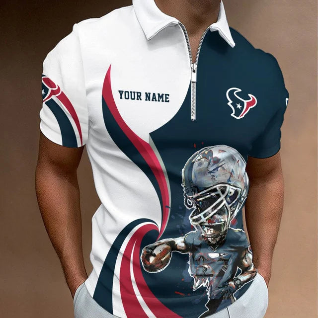 LIMITED EDITION - NEW CUSTOMIZED NFL15 HTT HOUSTON TEXANS T-SHIRT, POLO SHIRT, ZIP POLO SHIRT, SWEATSHIRT, HOODIE & ZIP HOODIE
