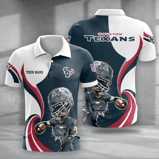 LIMITED EDITION - NEW CUSTOMIZED NFL15 HTT HOUSTON TEXANS T-SHIRT, POLO SHIRT, ZIP POLO SHIRT, SWEATSHIRT, HOODIE & ZIP HOODIE