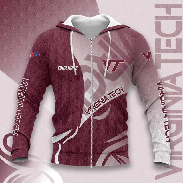 MEGA SALE - NEW CUSTOMIZED NCAA FBS15 VTH VIRGINIA TECH HOKIES HOODIE, T-SHIRTS, ZIP HOODIE, SWEATSHIRTS & POLO SHIRT
