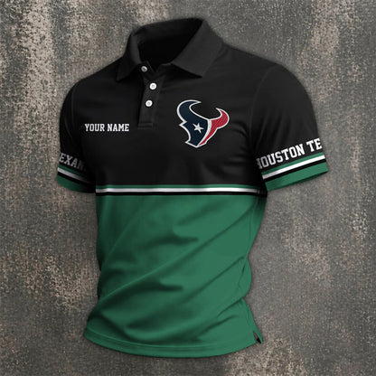 [SPECIAL OFFER] NEW CUSTOMIZED NFL15 HTT HOUSTON TEXANS POLO SHIRT