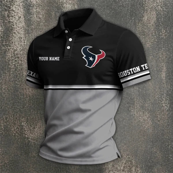 [SPECIAL OFFER] NEW CUSTOMIZED NFL15 HTT HOUSTON TEXANS POLO SHIRT