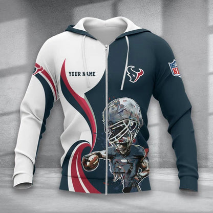 LIMITED EDITION - NEW CUSTOMIZED NFL15 HTT HOUSTON TEXANS T-SHIRT, POLO SHIRT, ZIP POLO SHIRT, SWEATSHIRT, HOODIE & ZIP HOODIE