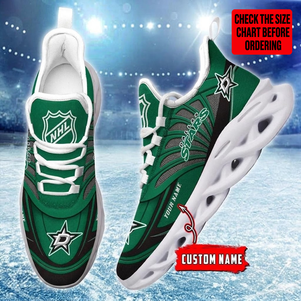 [SUPER SALE] NEW CUSTOMIZED NHL15 DLS DALLAS STARS CLUNKY SNEAKERS