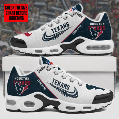 LIMITED EDITION - NEW CUSTOMIZED NFL15 HTT HOUSTON TEXANS AIR MAX PLUS SNEAKERS