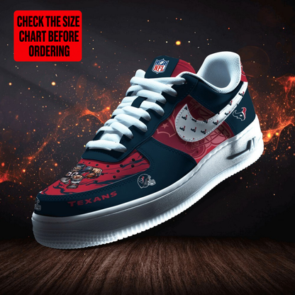 LIMITED EDITION - NEW CUSTOMIZED NFL15 HTT HOUSTON TEXANS AF1 SHOES