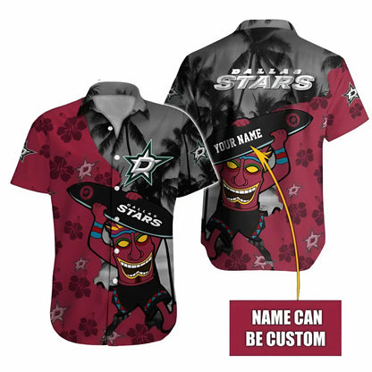 LIMITED EDITION - NEW CUSTOMIZED NHL15 DLS DALLAS STARS UNISEX HAWAIIAN SHIRT