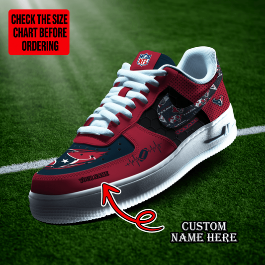 [SPECIAL OFFER] NEW CUSTOMIZED NFL15 HTT HOUSTON TEXANS AF1 SHOES