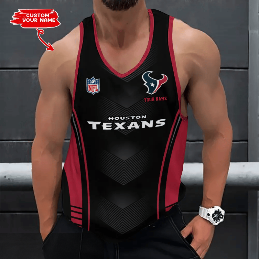 [SPECIAL OFFER] NEW CUSTOMIZED NFL15 HTT HOUSTON TEXANS UNISEX TANK TOP