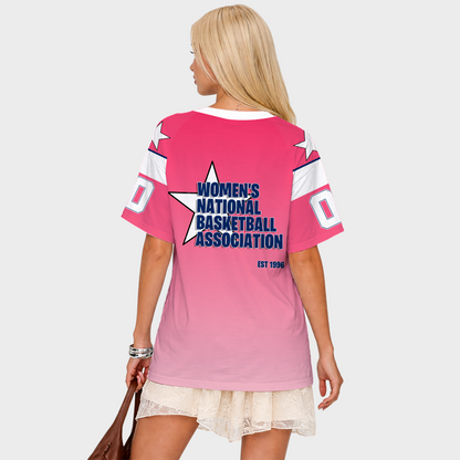 LIMITED EDITION - NEW CUSTOMIZED WNBA15 DTS DE SHOCK V-NECK BASKETBALL JERSEY