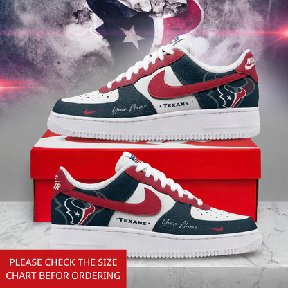 LIMITED EDITION - NEW CUSTOMIZED NFL15 HTT HOUSTON TEXANS AF1 SHOES