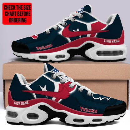 LIMITED EDITION - NEW CUSTOMIZED NFL15 HTT HOUSTON TEXANS AIR MAX PLUS SNEAKERS