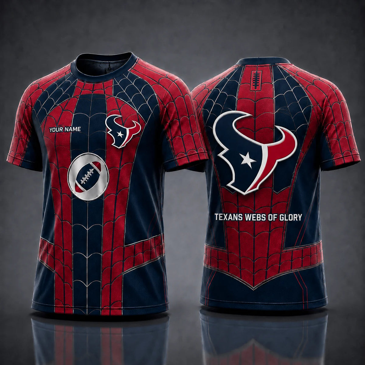 [SPECIAL OFFER] NEW CUSTOMIZED NFL15 HTT HOUSTON TEXANS x SPIDER T-SHIRT, HOODIE & ZIP HOODIE