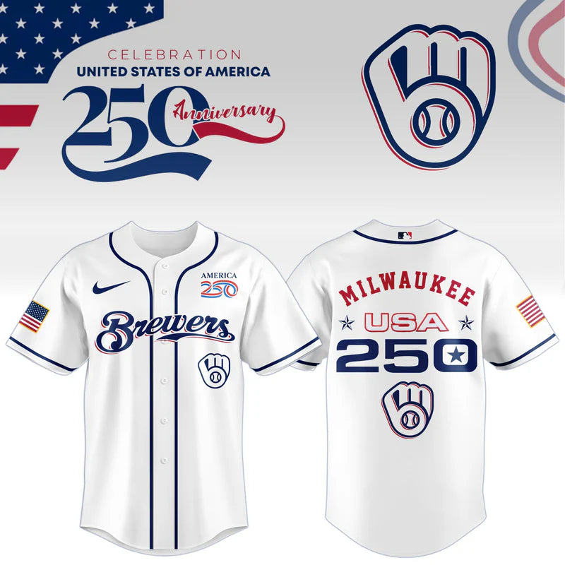 LIMITED EDITION - NEW CUSTOMIZED MLB15 MBS MILWAUKEE BREWERS BASEBALL JERSEY