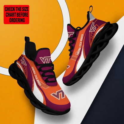 LIMITED EDITION - NEW CUSTOMIZED NCAA FBS15 VTH VIRGINIA TECH HOKIES CLUNKY SNEAKERS