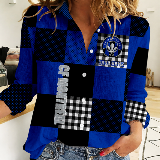 LIMITED EDITION - NEW CUSTOMIZED MLS15 CFM MONTRÉAL WOMEN CASUAL SHIRT