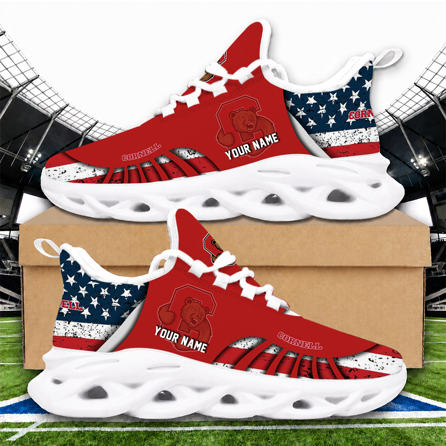 [FAN FAVORITE] NEW CUSTOMIZED NCAA MFF16 CBR CORNELL BIG RED UNISEX CLUNKY SNEAKERS