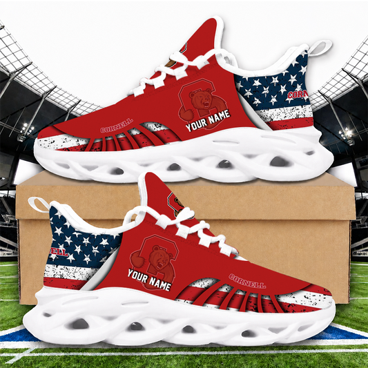 [FAN FAVORITE] NEW CUSTOMIZED NCAA MFF16 CBR CORNELL BIG RED UNISEX CLUNKY SNEAKERS