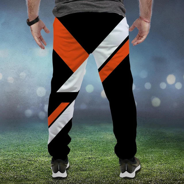 LIMITED EDITION - NEW CUSTOMIZED NFL16 CCB CINCINNATI BENGALS SWEATPANTS