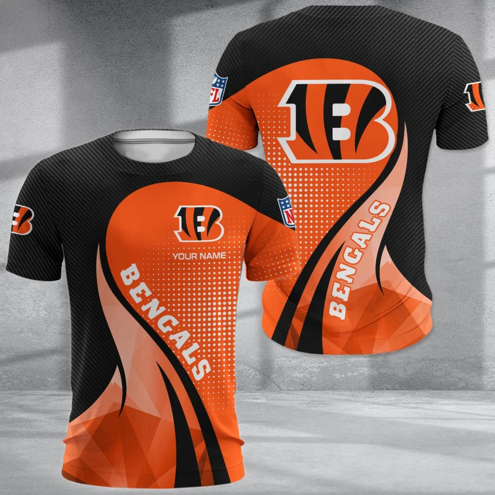 LIMITED EDITION - NEW CUSTOMIZED NFL16 CCB CINCINNATI BENGALS POLO, T-SHIRT & SHORT PANTS SET