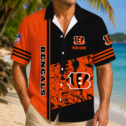 LIMITED EDITION - NEW CUSTOMIZED NFL16 CCB CINCINNATI BENGALS UNISEX HAWAIIAN SHIRT