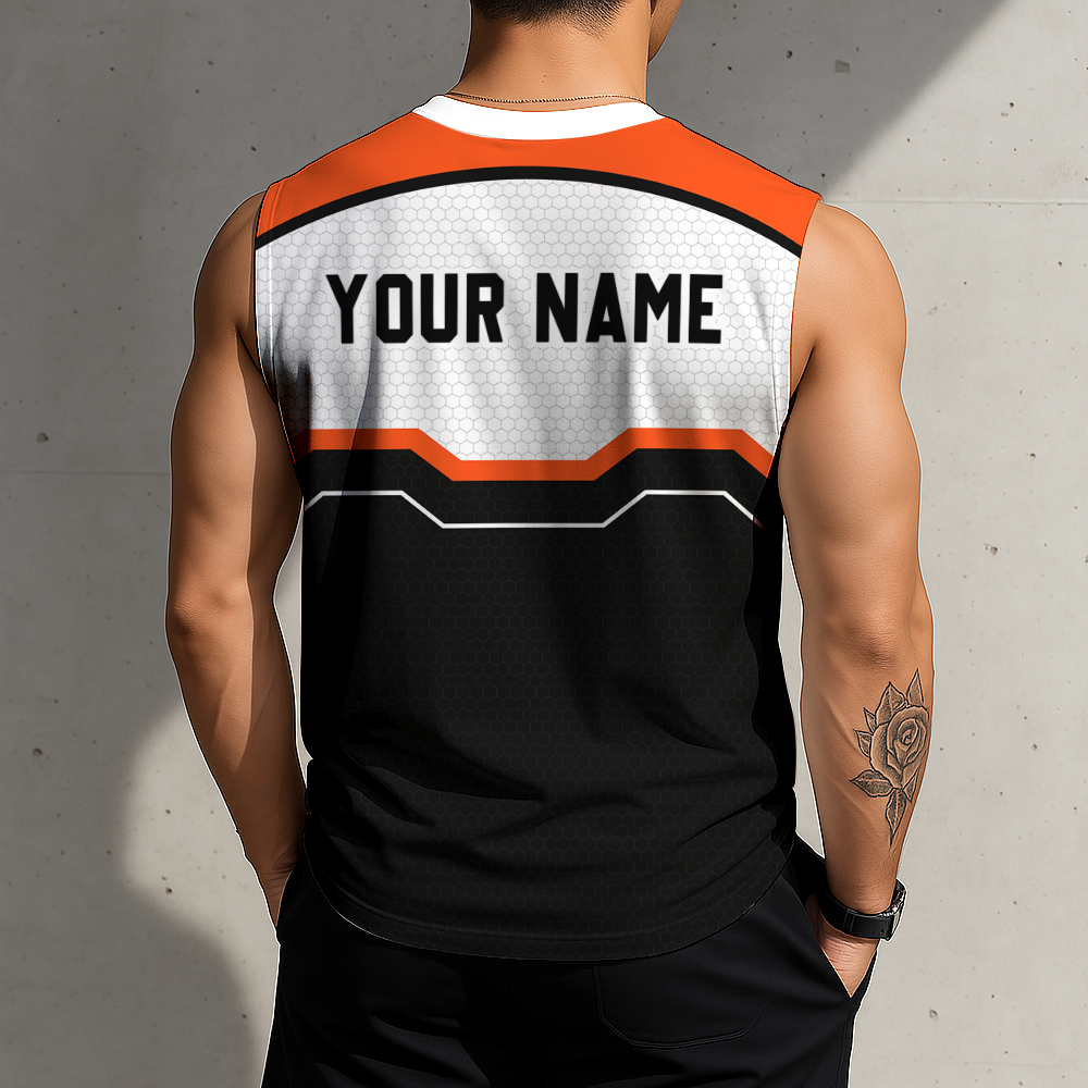 LIMITED EDITION - NEW CUSTOMIZED NFL16 CCB CINCINNATI BENGALS MEN'S GYM SHIRT