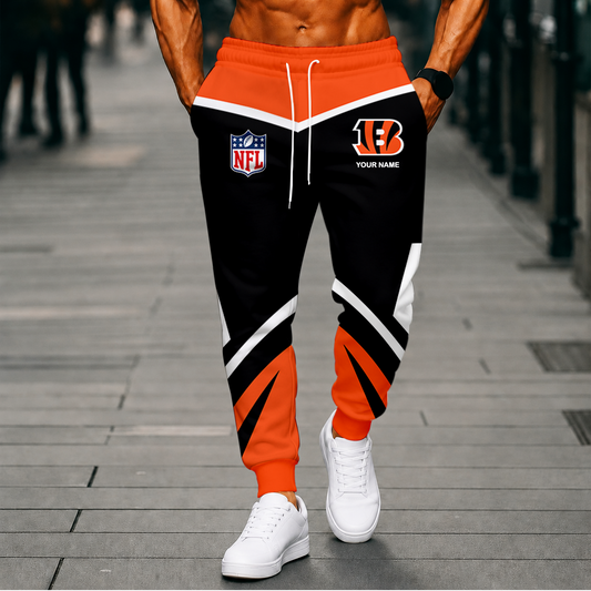 LIMITED EDITION - NEW CUSTOMIZED NFL16 CCB CINCINNATI BENGALS SWEATPANTS