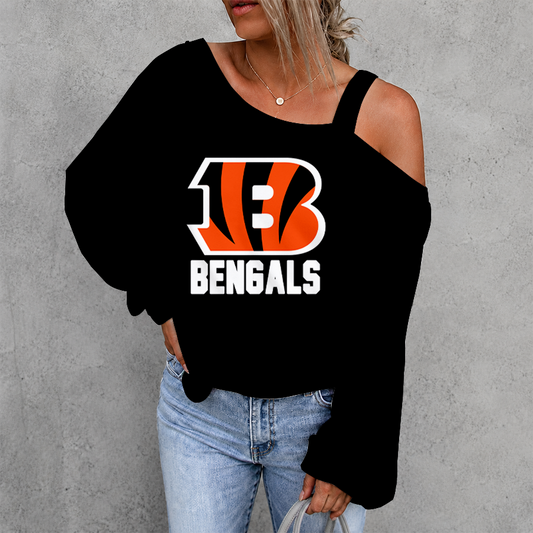 [SPECIAL OFFER] NEW CUSTOMIZED NFL16 CCB CINCINNATI BENGALS DROP SHOULDER SWEATSHIRT