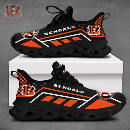 SPECIAL EDITION - NEW CUSTOMIZED NFL16 CCB CINCINNATI BENGALS MAX SOUL SHOES