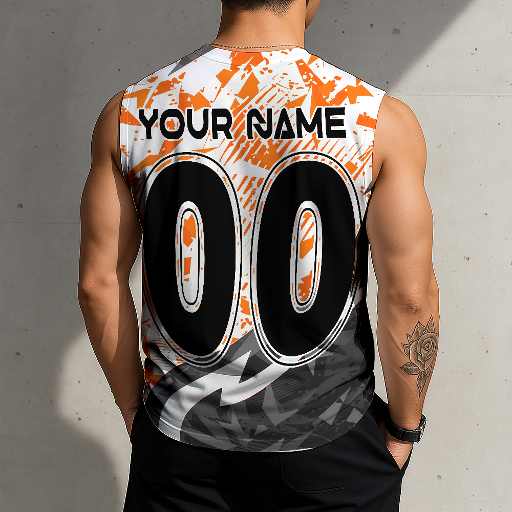 LIMITED EDITION - NEW CUSTOMIZED NFL16 CCB CINCINNATI BENGALS MEN'S GYM SHIRT